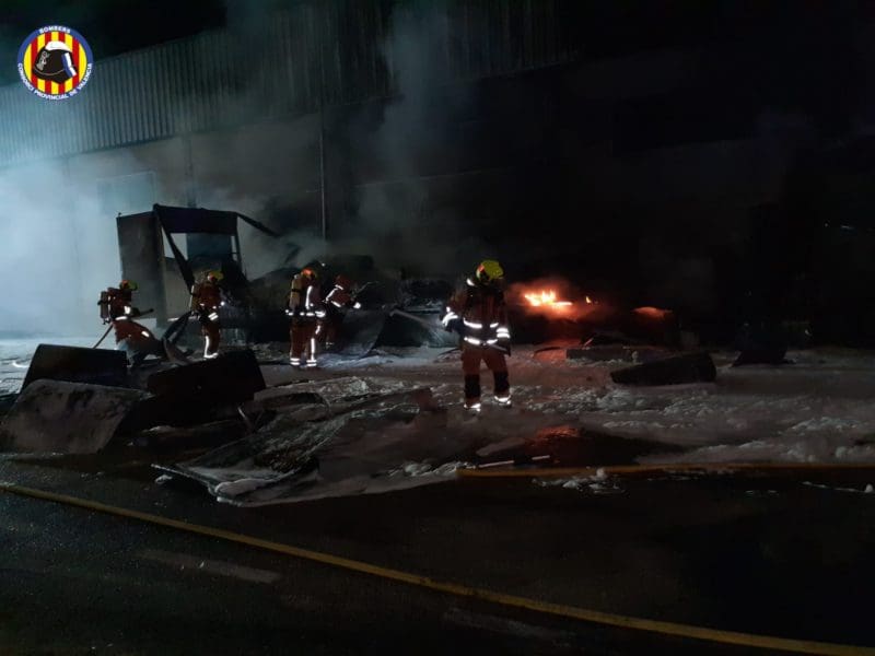 Uno de los momentos del incendio/ CPBV